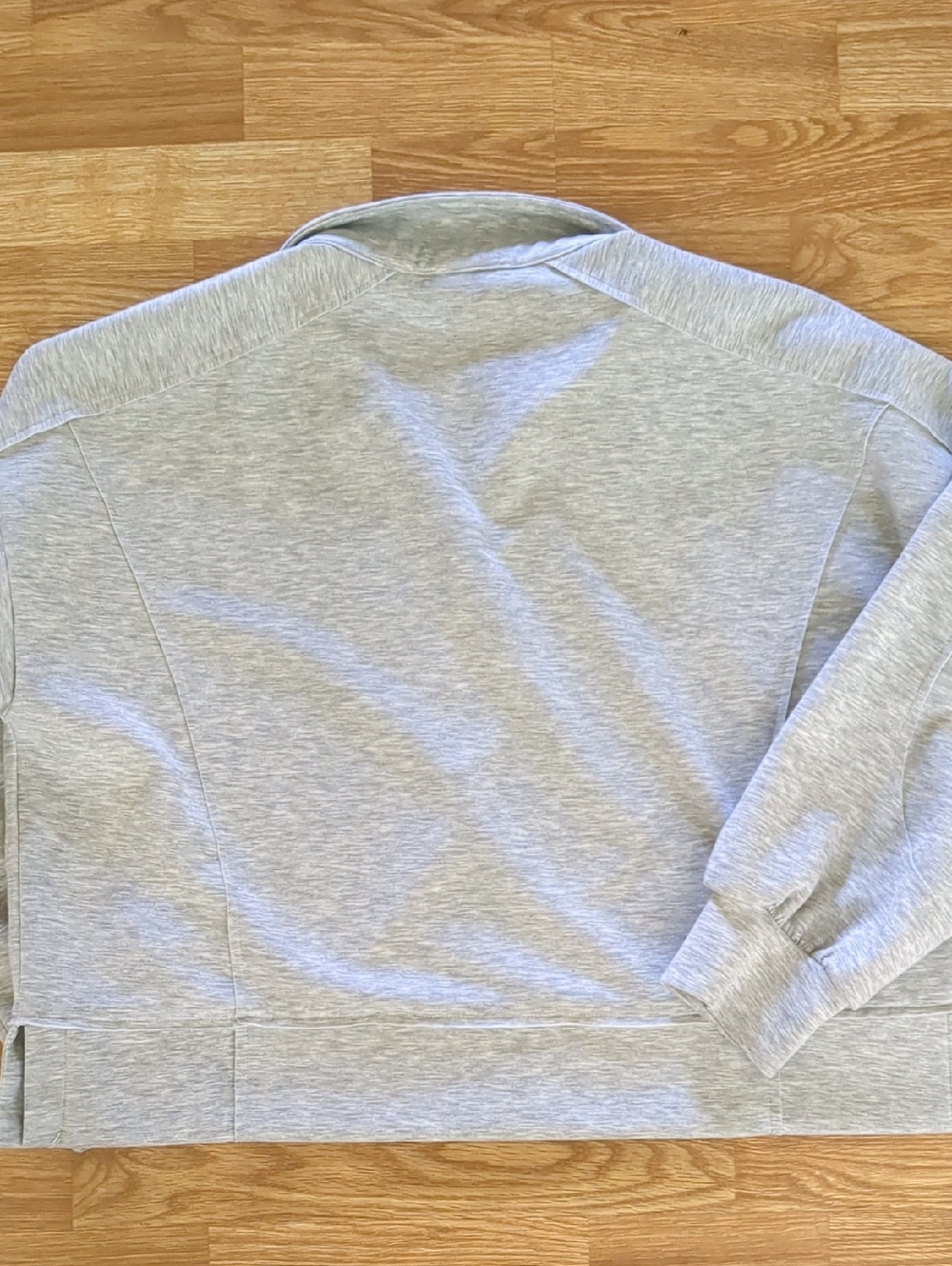 Umgee Women's Light Gray Oversized Sweatshirt, Size Large - Picture 7 of 7